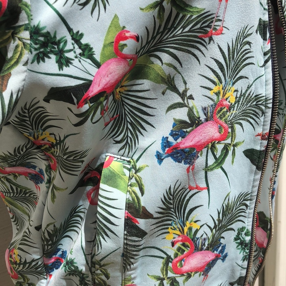 ZARA Men’s Flamingo Bomber Jacket - Picture 5 of 6